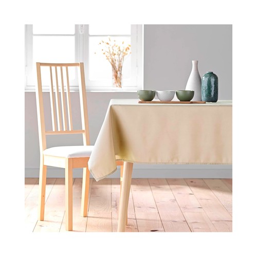 Mantel liso poliester 140x250cm beige. U10