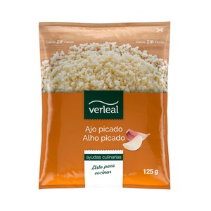 Imagen de VERLEAL Ajo picado congelado, listo para cocinar 125 g.