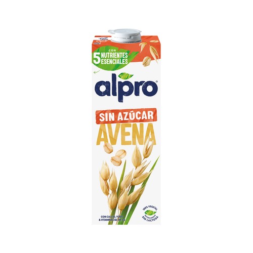 Bebida de avena 100% vegetal, sin azúcar ni edulcorantes ALPRO 1 l