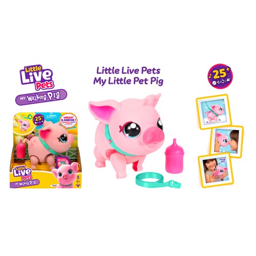 LITTLE LIVE PETS Peluche con funciones cerdito My Little Pig Pet + 5 Años