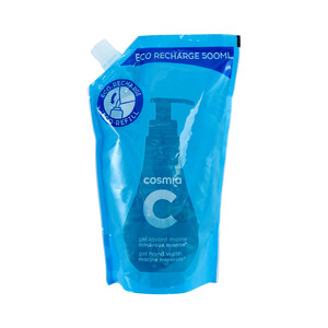 COSMIA Recambio de jabón de manos con textura crema y aroma a minerales marinos COSMIA 500 ml.