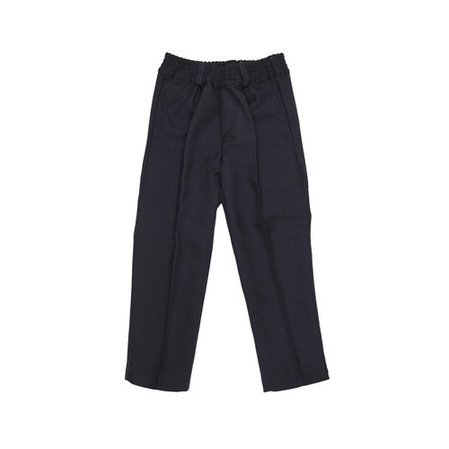 Pantalón de uniforme con cintura elástica azul marino, talla 3.