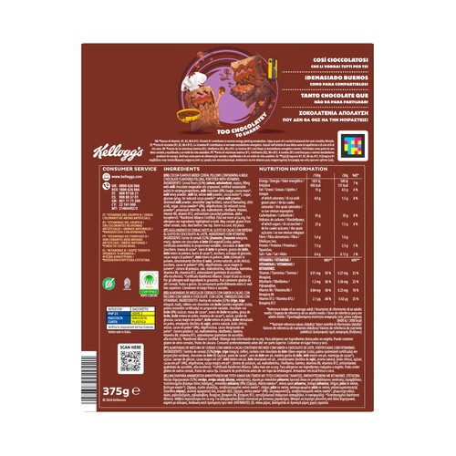 KELLOGS Krave Cereales rellenos de brownie 375g.