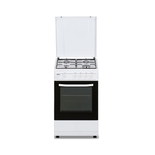 Cocina independiente de gas natural + butano QILIVE Q-6924,  horno a gas, 4 zonas cocción, A: 83cm, H: 50cm, F: 59,8cm.