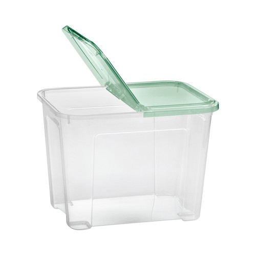 Caja de ordenación transparente con tapa, 20 litros ACTUEL.