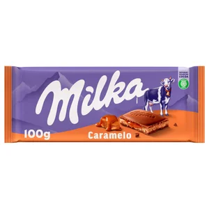 MILKA Chocolate con leche sabor caramelo 100 g.