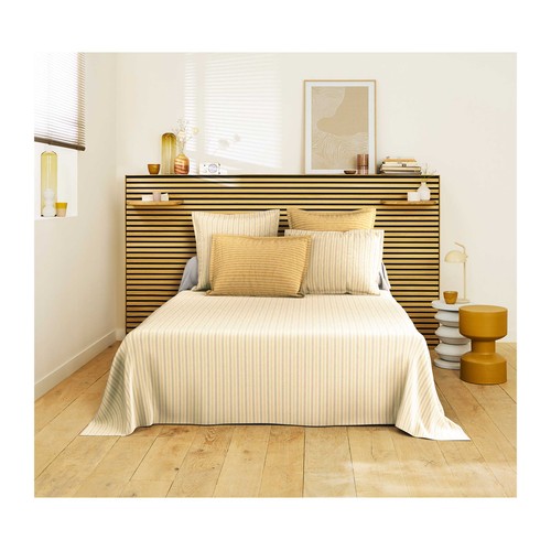 Juego sábanas 150x200cm franela, diseño Brumes Vegetales Tank 2 Home Sweet Home. ACTUEL