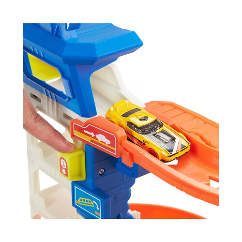 Pista para coches de juguete, incluye 1 vehículo die-cast, HOT WHEELS City Mordisco del tiburón MATTEL HDP06.