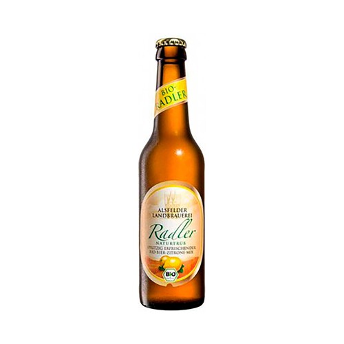 ALSFELDER Cerveza radler con limón Bio ALSFELDER 330 ml.
