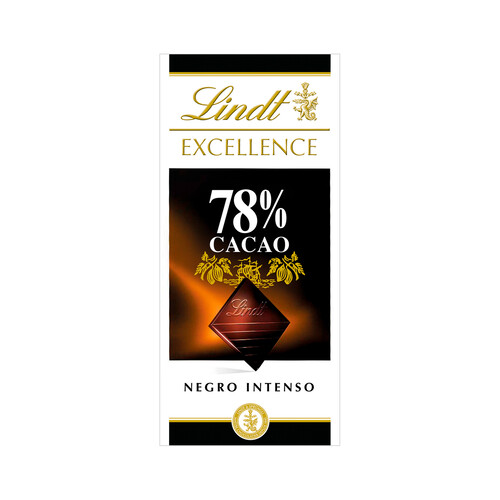LINDT Excellence Chocolate negro 78% cacao 100 g.