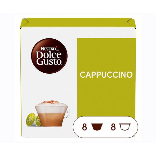 Café Cappuccino en monodois NESCAFÉ DOLCE GUSTO 16 uds. 186,4 g.