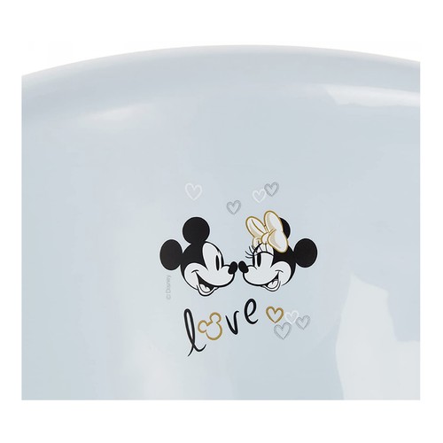 Bañera ergonómica con tapón para bebés de 0 a 12 meses, 84 cm, MICKEY.