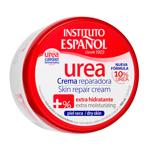 INSTITUTO ESPAÑOL Crema corporal reparadora, extra hidratante, para piel áspera o seca INSTITUTO ESPAÑOL Urea 400 ml.