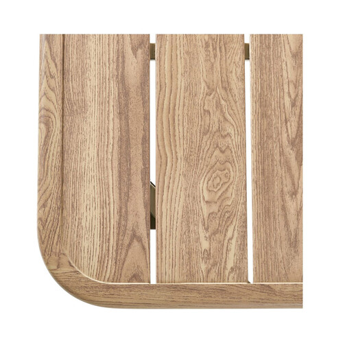 Mesa en acero y madera GARDEN STAR de 160x90x75cm.