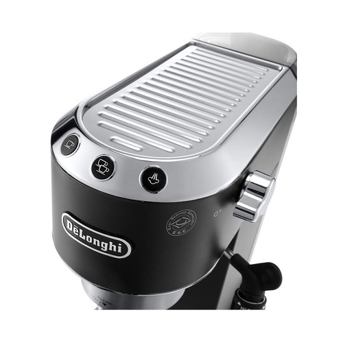 Cafetera espresso DE`LONGHI Dedica EC 685.B negra, presión 15bar, café molido o monodosis, depósito 1,3L.