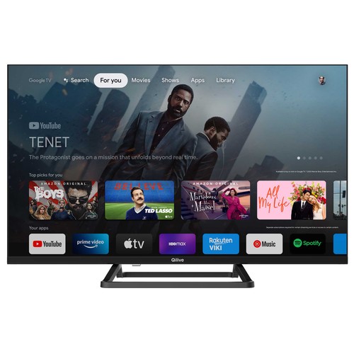 TV D-LED 81,2cm (32") QILIVE Q32HA232B HD Ready, Smart TV Android, TDT T2, WiFi, Bluetooth, USB, 3xHDMI.