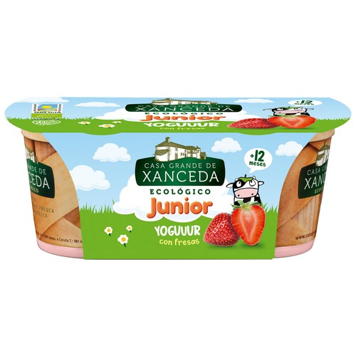 Imagen de Yogur cremoso junior ecológico XANCEDA 2 uds. de 125 gr,