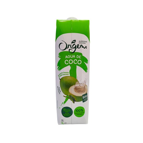 ORIGENS Agua de coco ecológica 1 l.