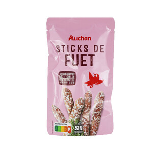 Imagen de AUCHAN Mini fuets elaborados sin colorantes artificiales 50 g. Producto Alcampo