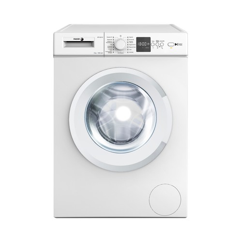 Lavadora FAGOR 3FE8212 8KG, clasificación energética: D, 1200RPM, H: 84,5cm, A: 59,7cm, F: 55,7cm.