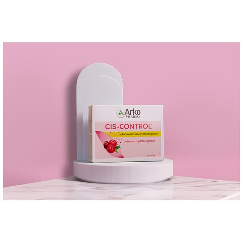 ARKOPHARMA Cis-control Complemento alimenticio a base de arándano rojo y extracto de uva 60 uds.