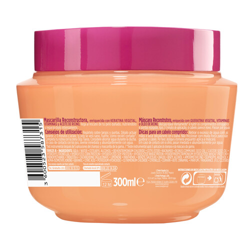 ELVIVE Mascarilla reconstructora para cabellos largos o dañados ELVIVE Dream long 300 ml.