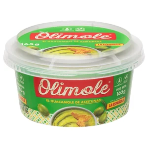 LA ESPAÑOLA Salsa de aceitunas estilo guacamole, con un toque de jalapeño picante 165 g.