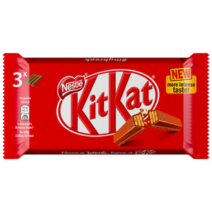 Imagen de KIT KAT Barritas de chocolate con leche 3 uds. 41,5 g.