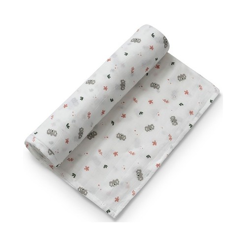 Pañan de tela, diseño koala, color blanco, INTERBABY.