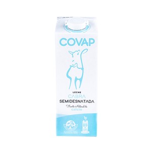 Imagen de COVAP Leche de cabra semidesnatada de origen español  1 l.