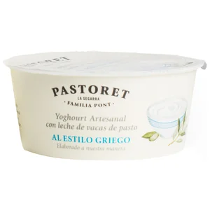 PASTORET Yogur artesanal de leche de vacas de pasto al estilo griego 125 g.