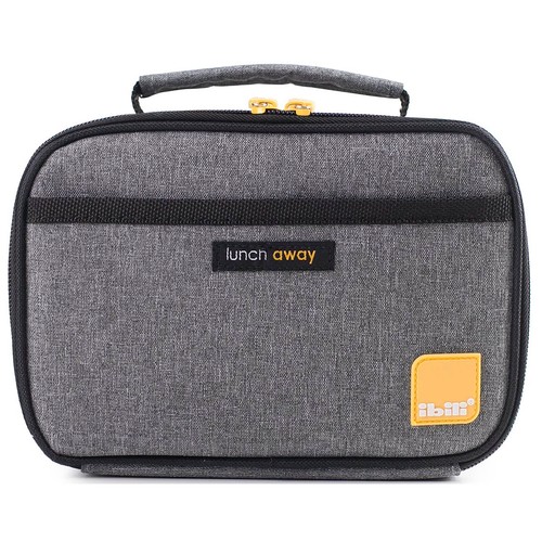 Bolsa porta alimentos con recipiente de 850ml, color gris, IBILI.