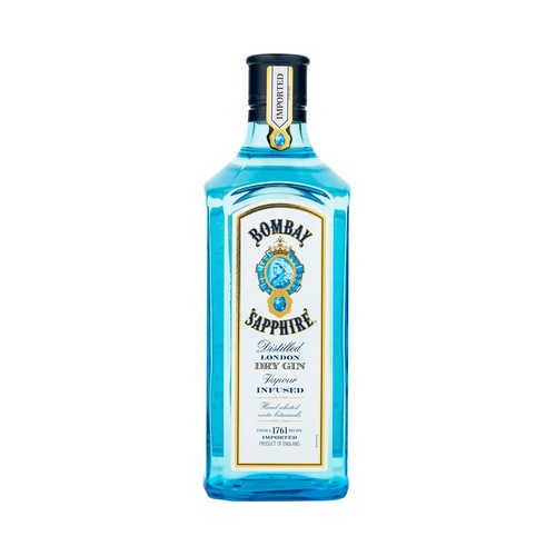 BOMBAY Sapphire Ginebra inglesa tipo London dry gin botella 35 cl.
