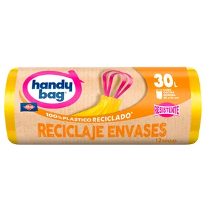 HANDY BAG Bolsas de basura 30L 12bolsas 100%