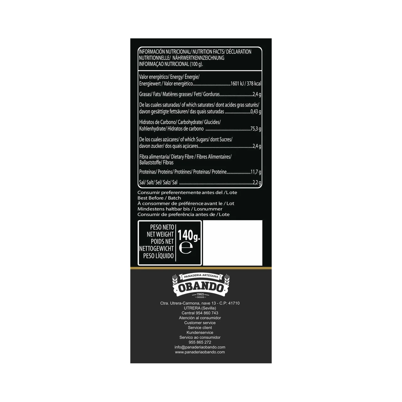 Cucharas de pan gourmet 140 g.