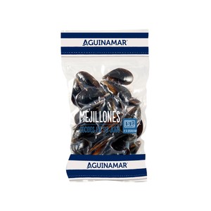 Imagen de AGUINAMAR Mejillones cocidos pasteurizados AGINAMAR bolsa de 1 kg.