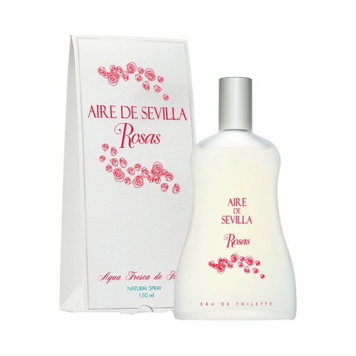 AIRE DE SEVILLA Agua fresca de rosas Eau de toilette para mujer con vaporizador en spray 150 ml.