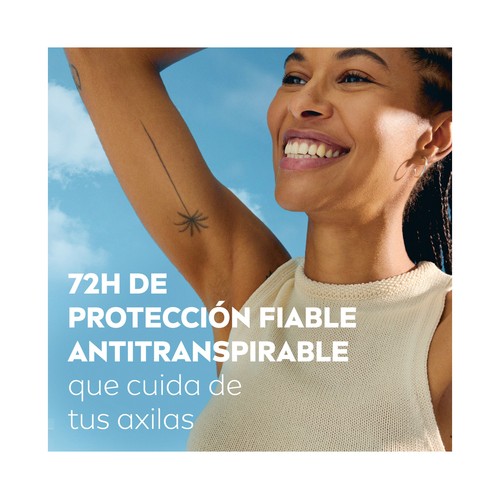 NIVEA Protege & cuida Desodorante en spray para mujer, antitranspirante 72 horas 200 ml.