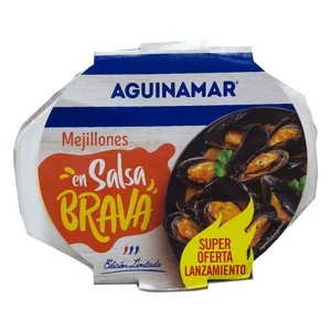 AGUINAMAR Mejillón cocotte en salsa brava 500 g.