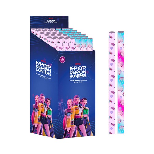 K-POP Papel de regalo Demon Hunters Stationery, modelos surtidos. SAFTA.