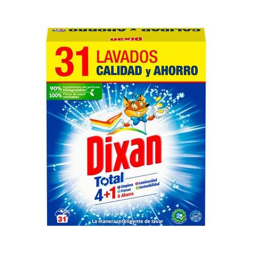 DIXAN Detergente en polvo DIXAN 31 uds.