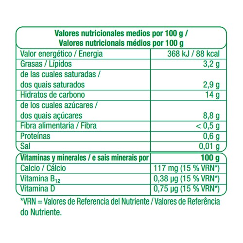 AUCHAN Producto vegetal de coco con melocoton y maracuya Producto Alcampo 400 g.