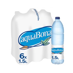 Imagen de AQUABONA Agua natural mineral botella pack de 6 uds x 1.5 L