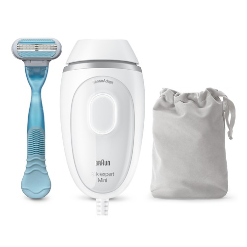 Depiladora luz pulsada IPL BRAUN Silk-expert Mini PL1124, para todo el cuerpo.