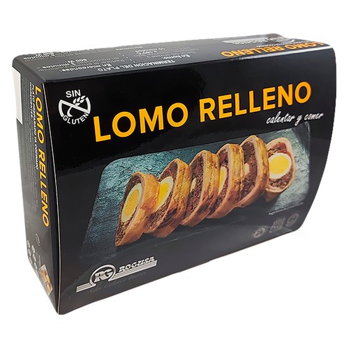 ROGUSA Lomo de cerdo Duroc (51%) relleno, listo para calentar y comer 600 g.