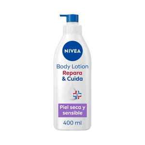 NIVEA Repara & cuida Crema corporal (Body milk) sin perfume, para piel seca y sensible 400 ml.