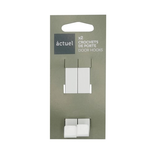 Percha de acero inoxidable para puerta de armario, ACTUEL