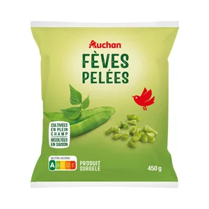 AUCHAN Habas peladas ultracongeladas 450 g Producto Alcampo.