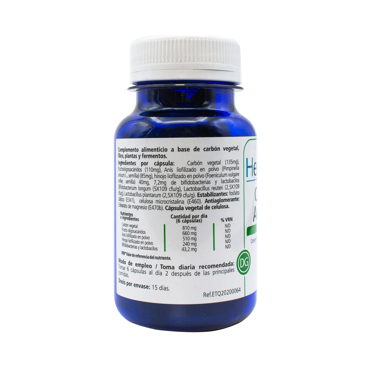 HEALTH 4 U Carbón Activado 90 capsulas 550 mg.
