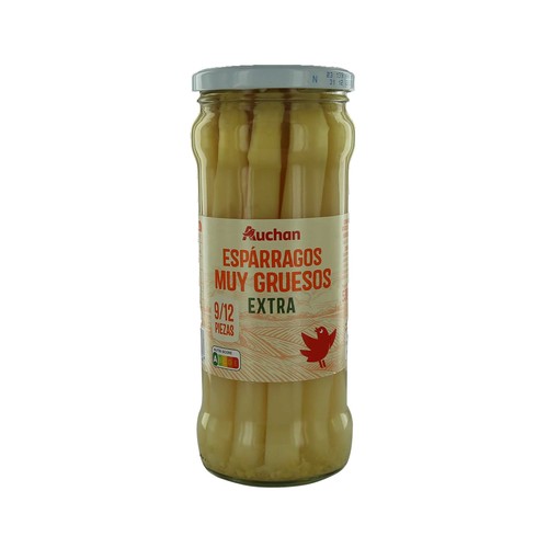 PRODUCTO ALCAMPO Espárragos blancos muy gruesos extra  9/12 uds. 325 g.